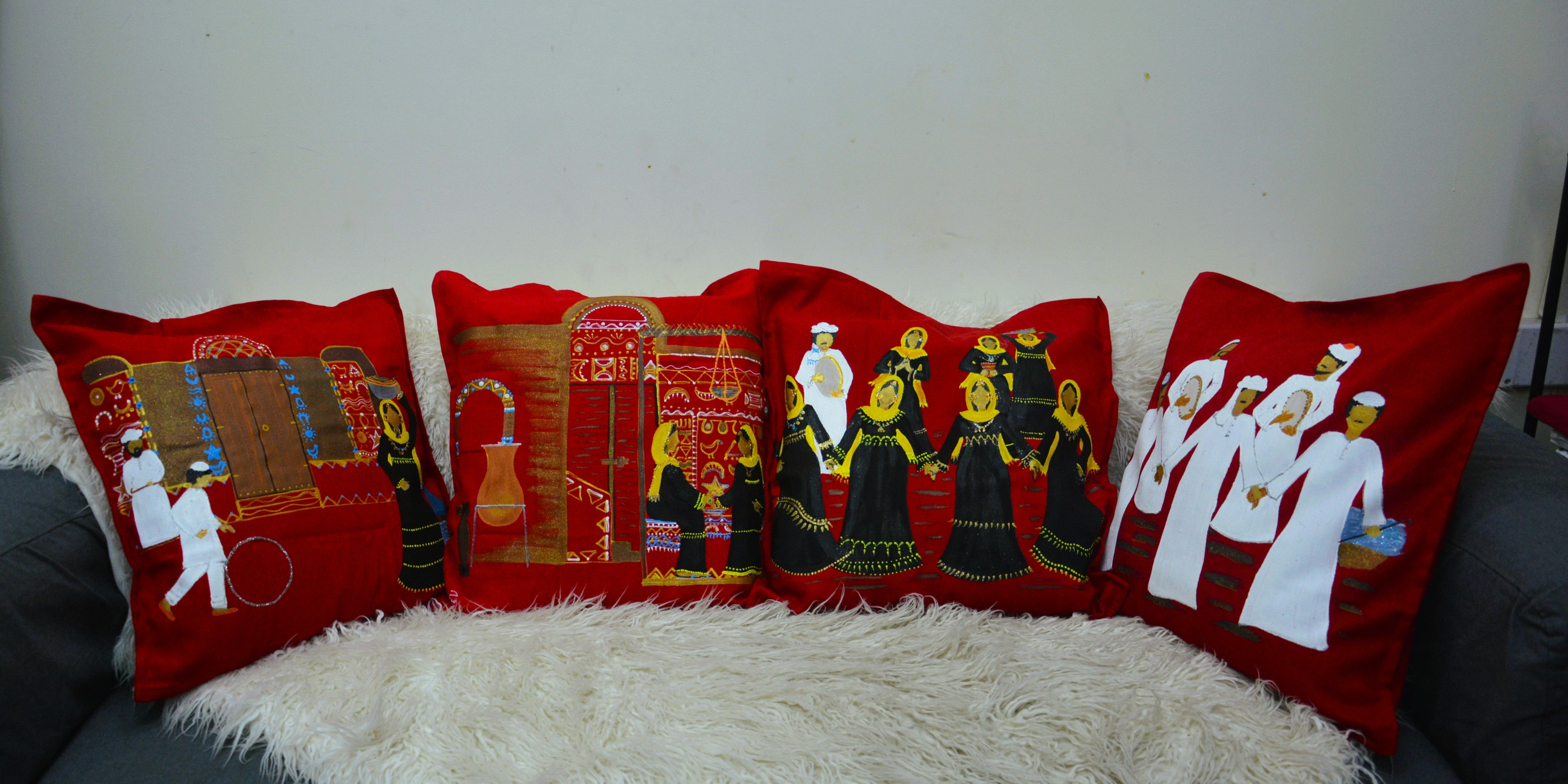 My Father Returned Cushion Cover – غطاء وسادة يابا رجع