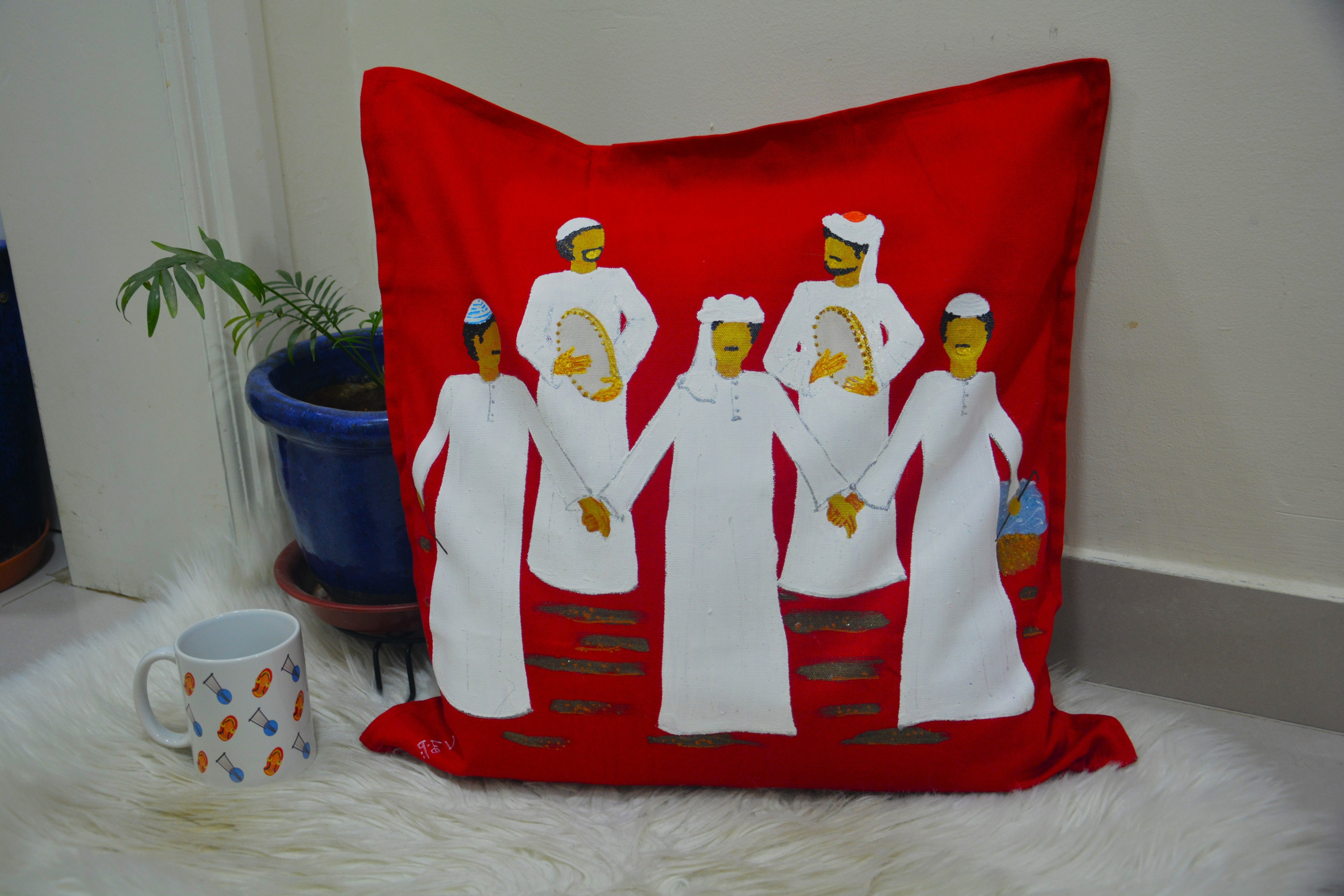 Halfa Men Cushion Cover – غطاء وسادة شباب حلفا