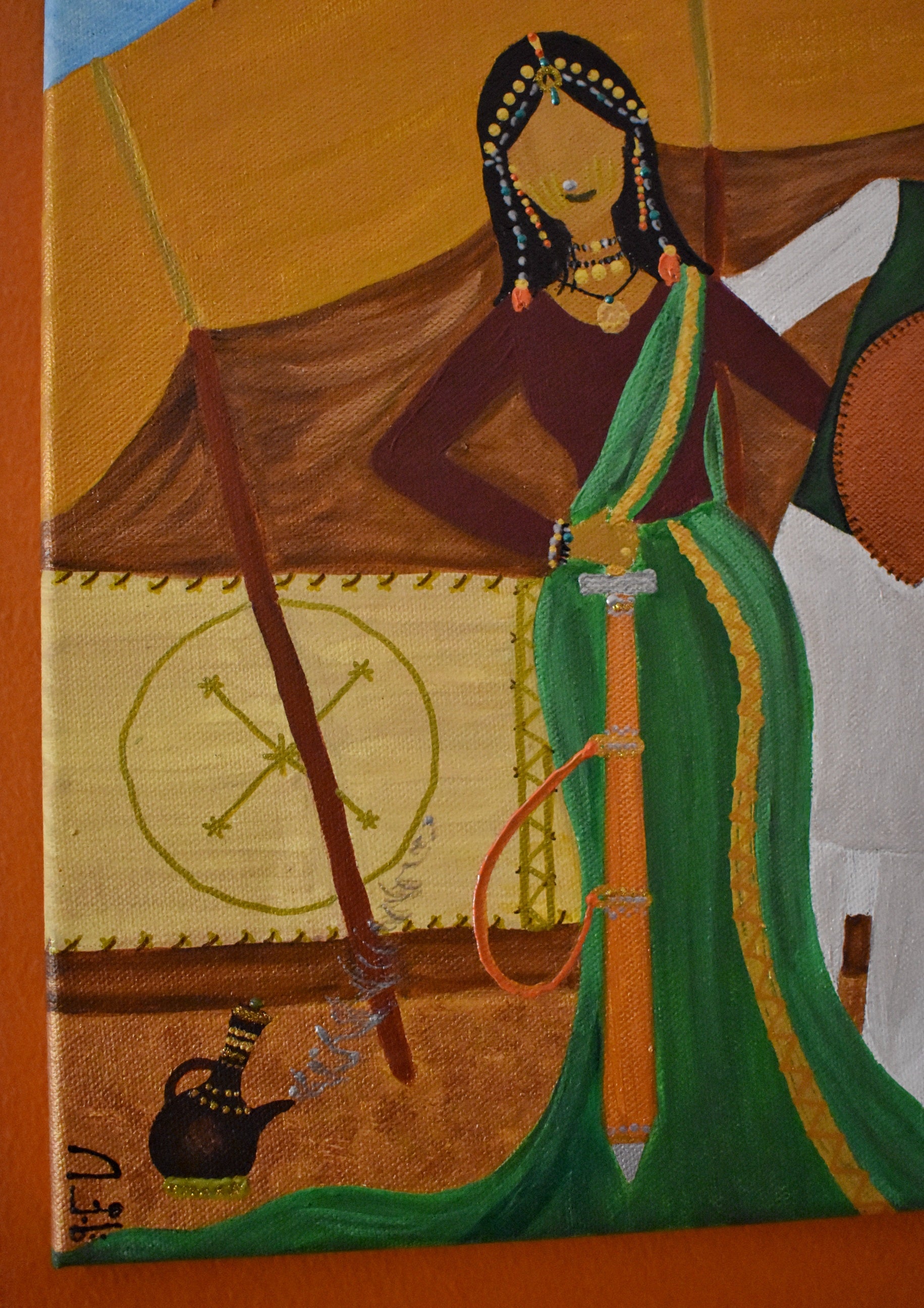 Tajouj wa Al Mahalag- لوحة تاجوج و المحلق