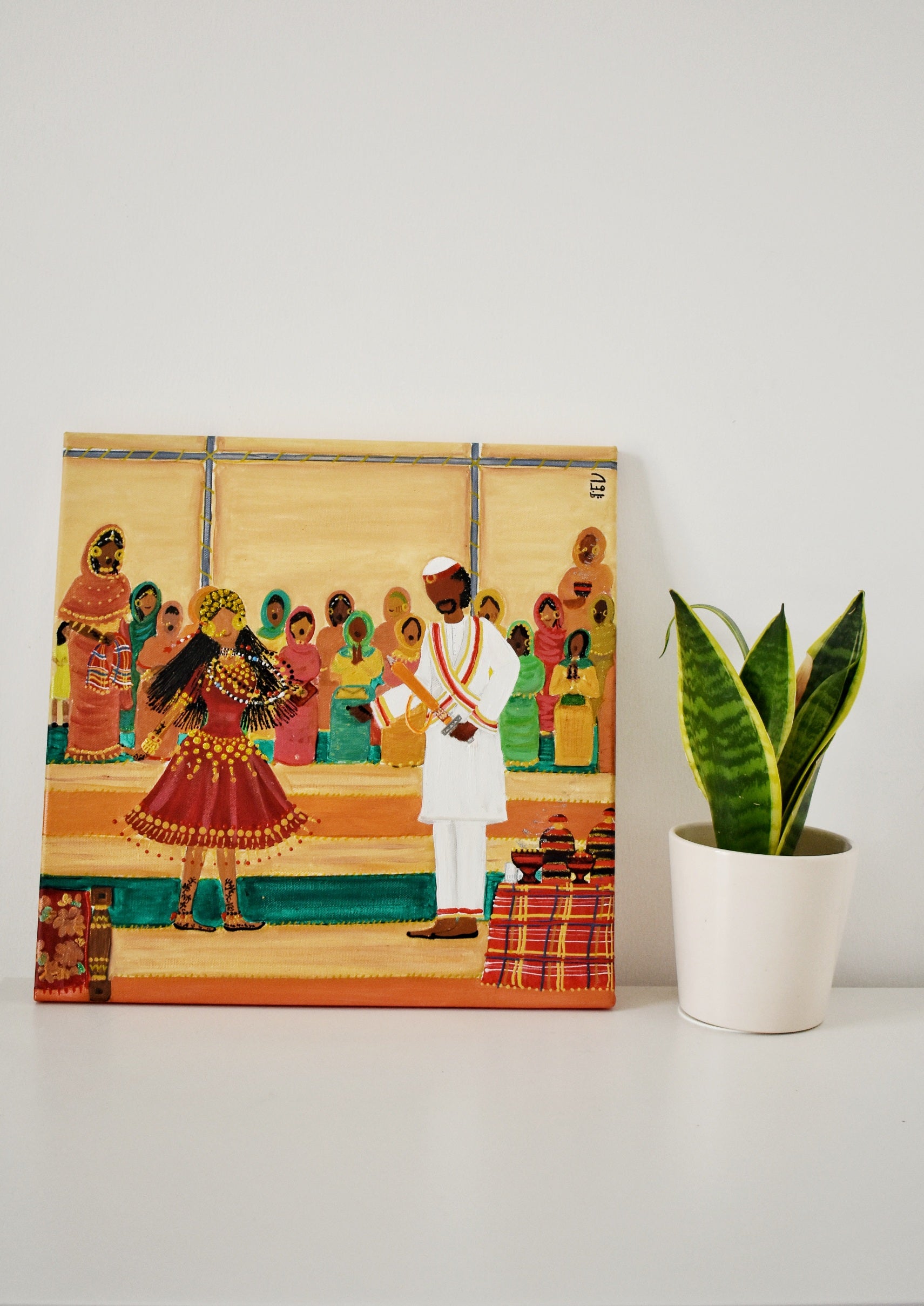 Al Subyah Ceremony Painting- لوحة الصبحية