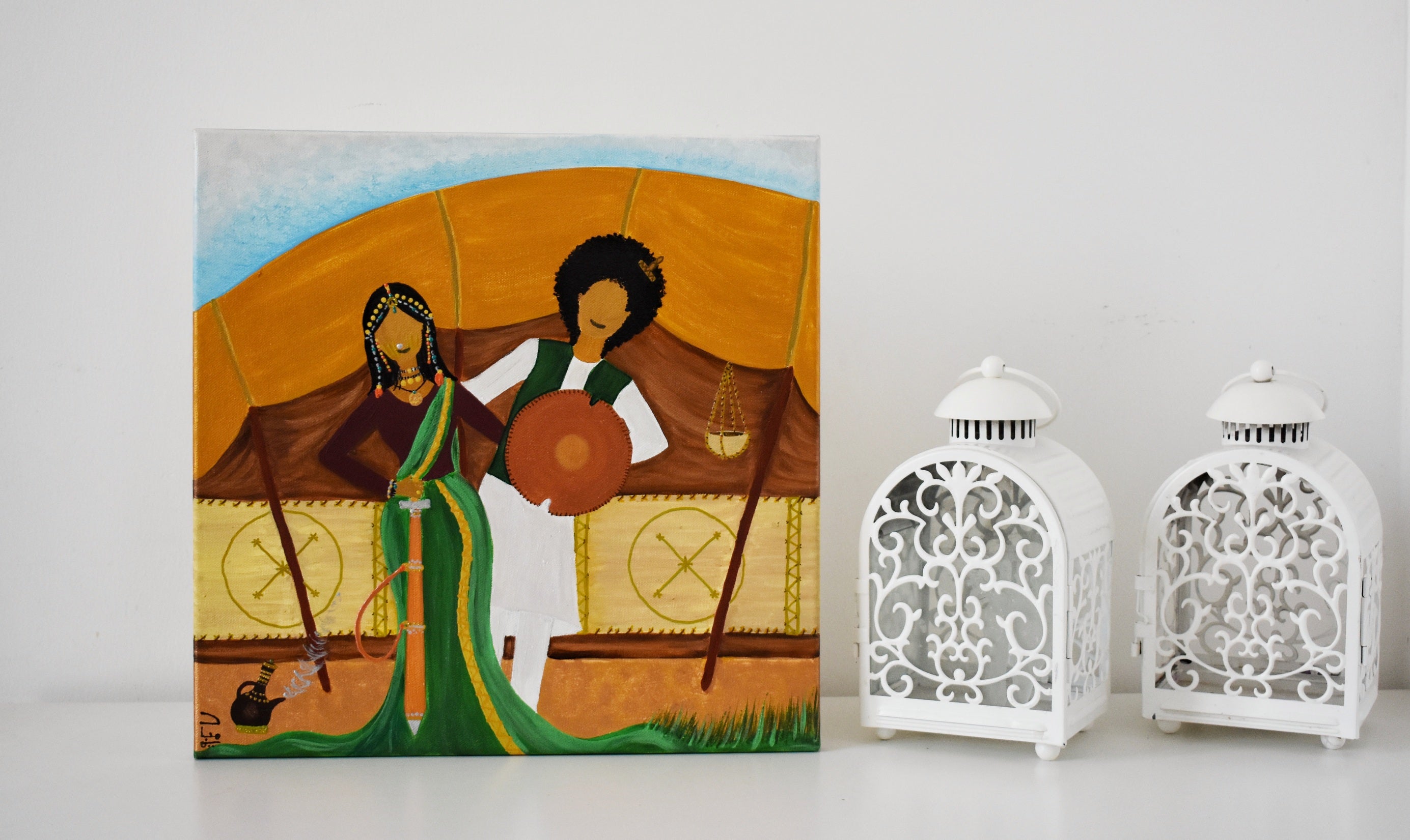 Tajouj wa Al Mahalag- لوحة تاجوج و المحلق