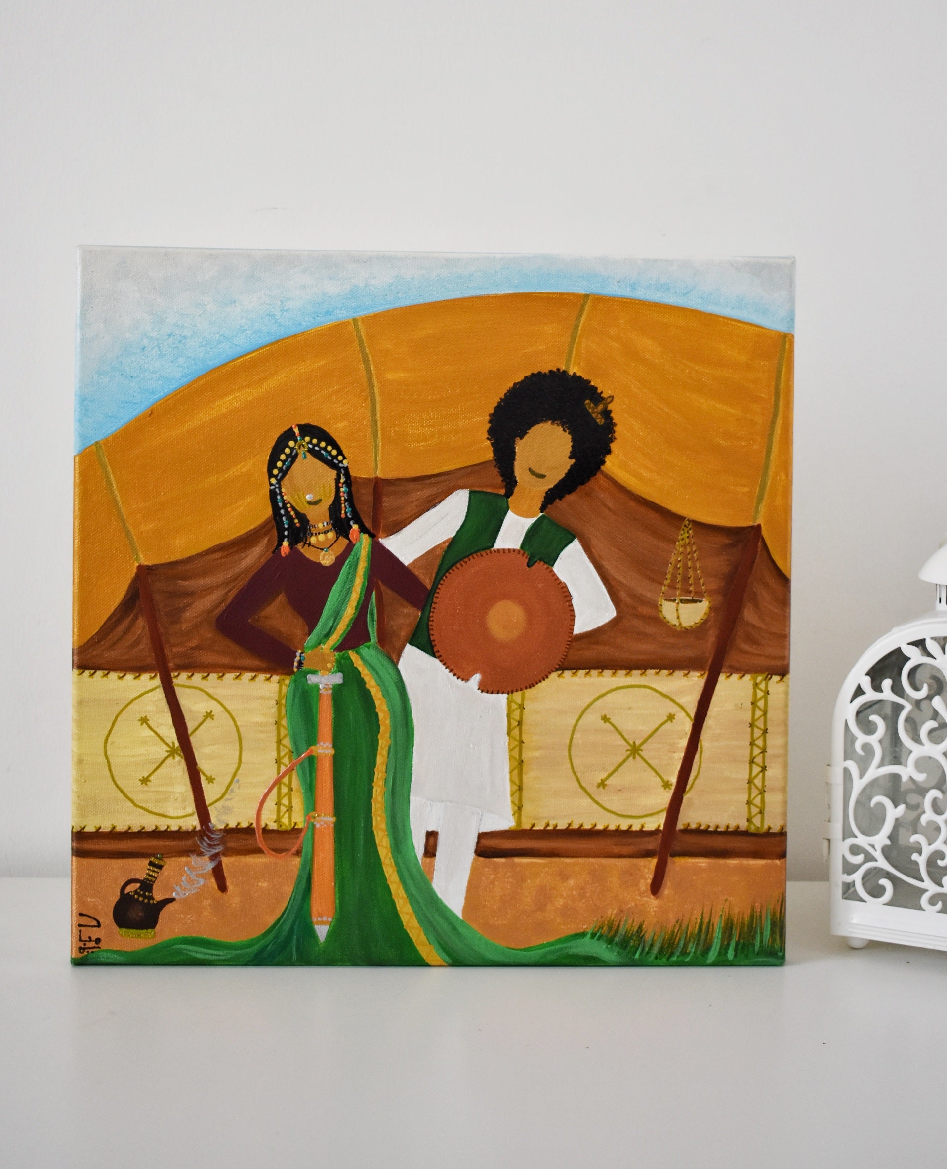 Tajouj wa Al Mahalag- لوحة تاجوج و المحلق