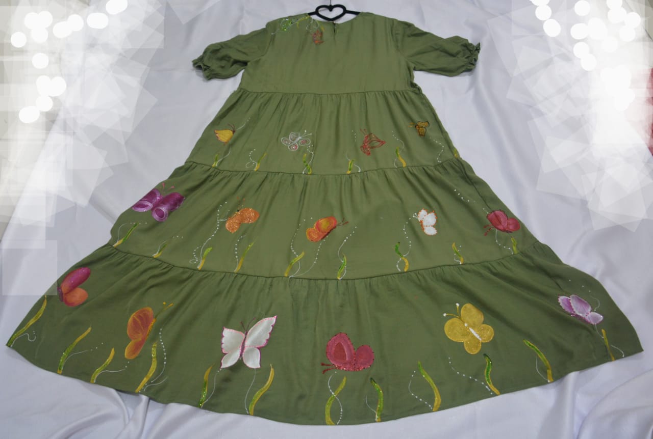 Butterfly garden dress- فستان حديقة الفراشات