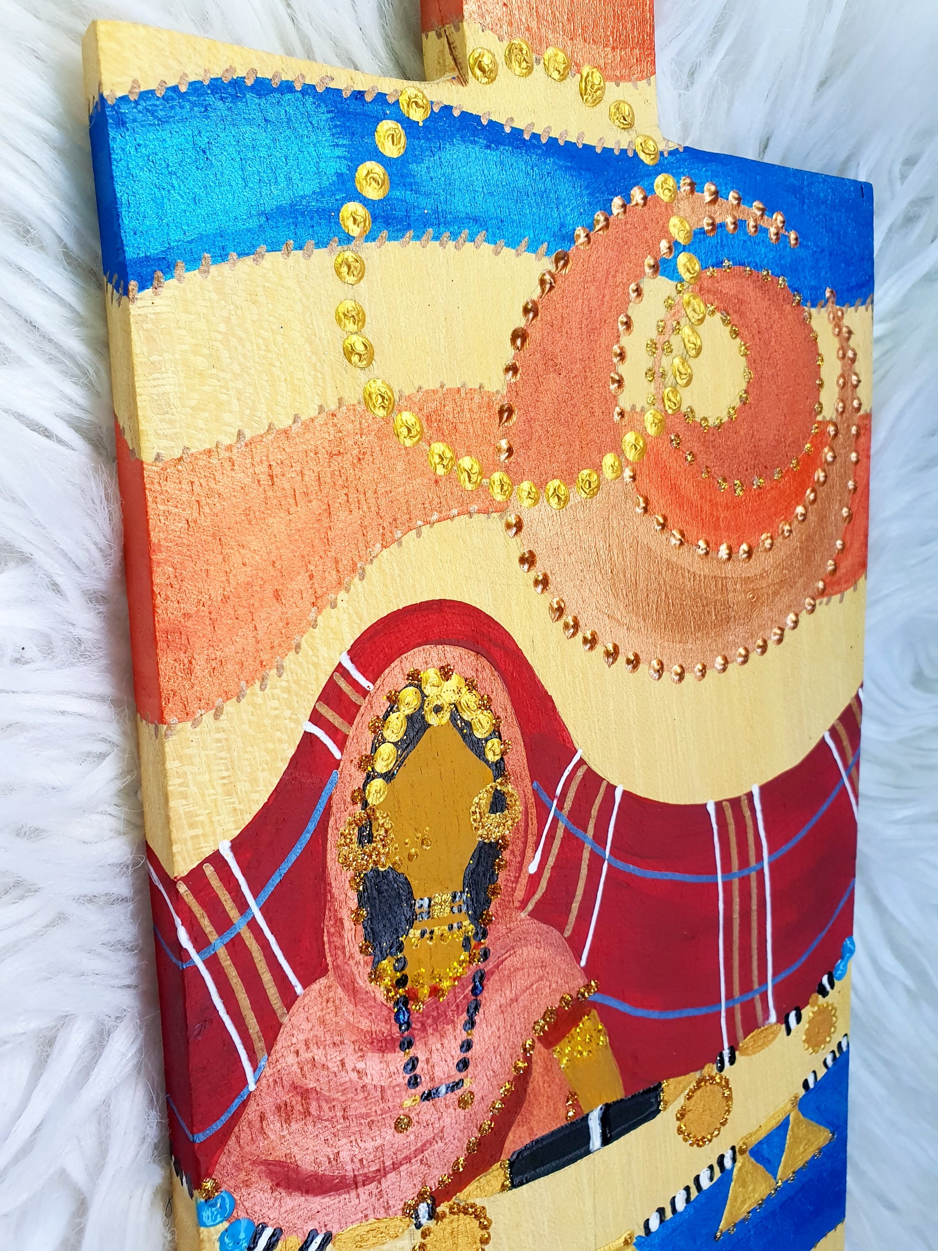Adeela & Zain Wooden-slate Painting