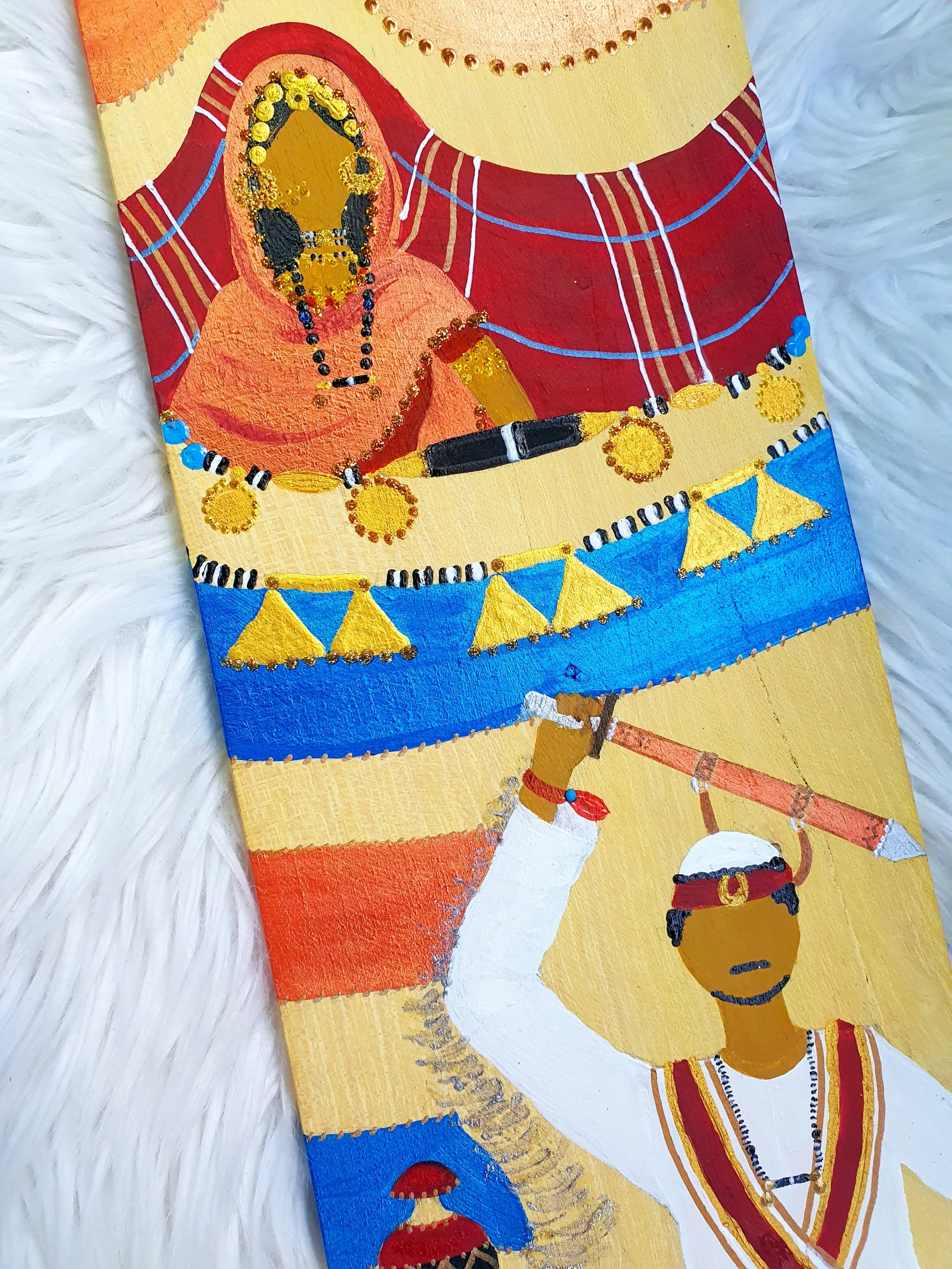 Adeela & Zain Wooden-slate Painting
