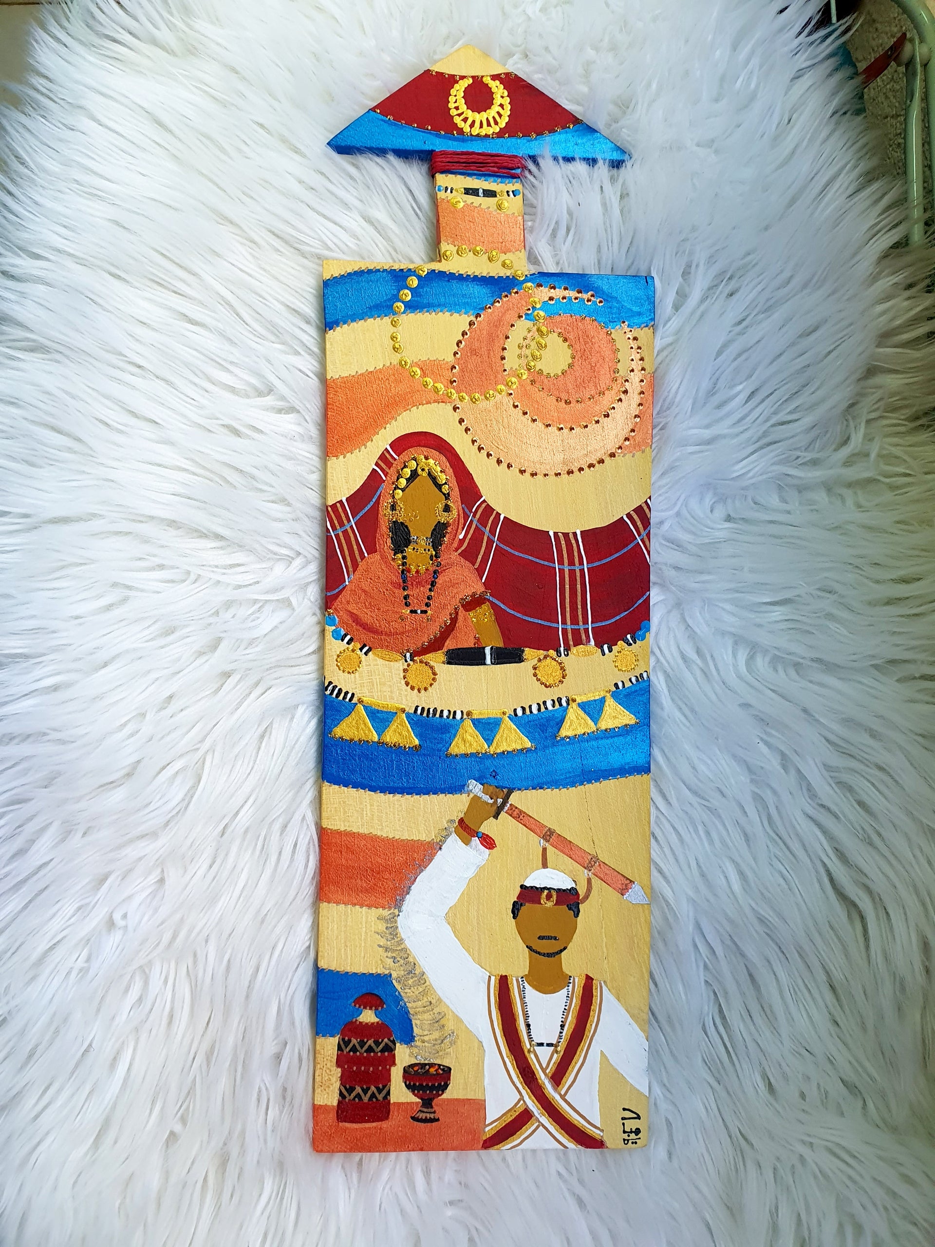 Adeela & Zain Wooden-slate Painting