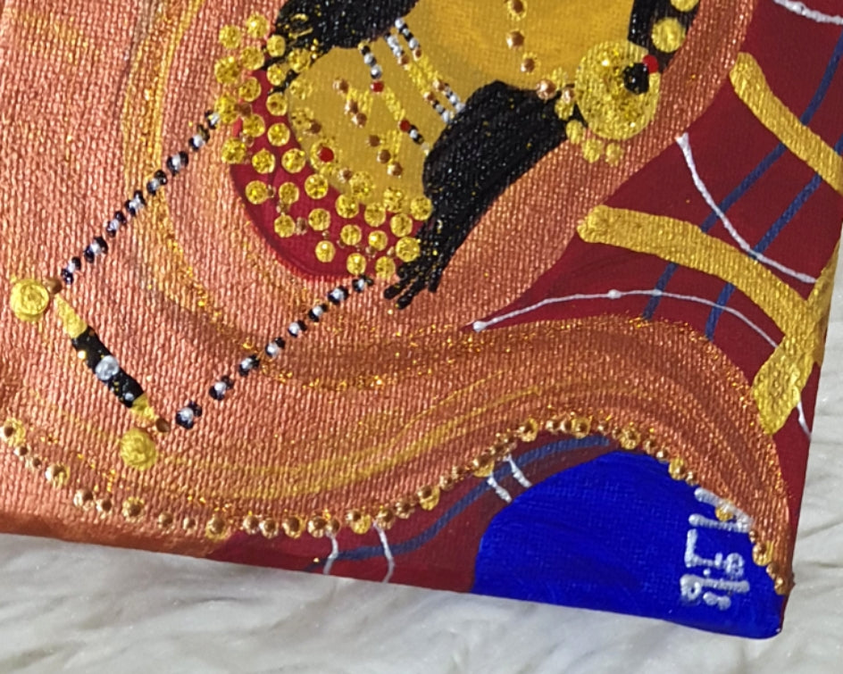 Dahabaya's Wedding Mini Canvas Painting -