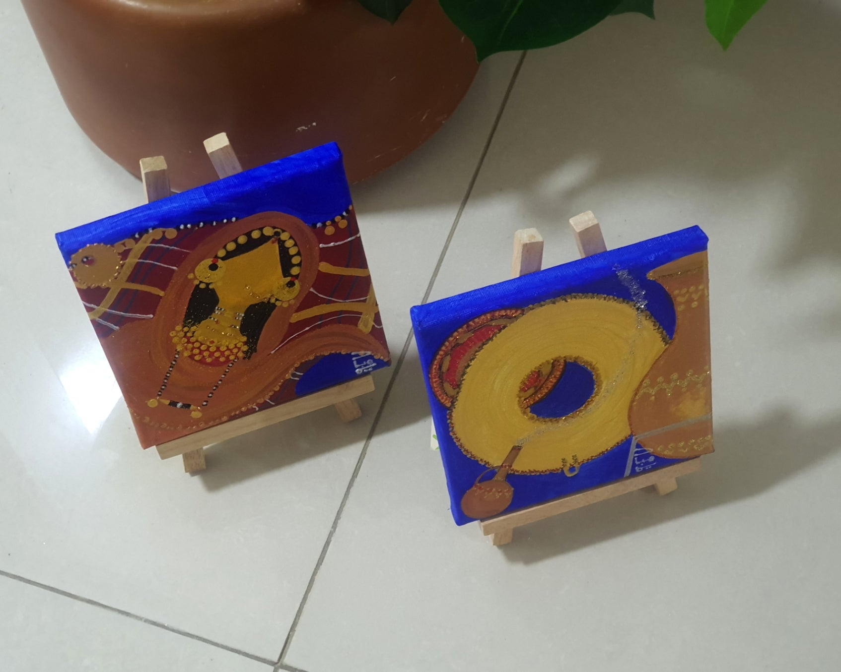 Dahabaya's Wedding Mini Canvas Painting -
