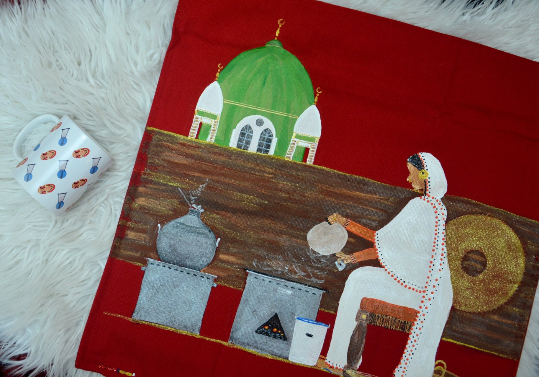 Kisra fe Wad Medani Cushion Cover – غطاء وسادة كسرة في ود مدني