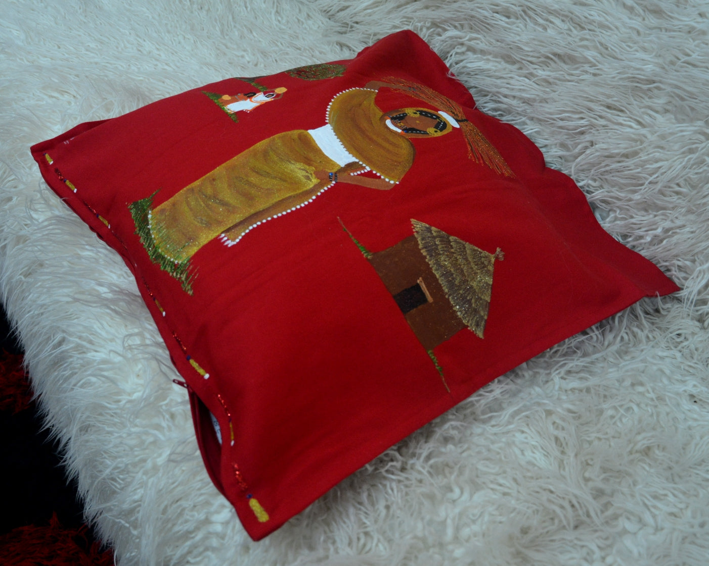 Al-Hataba fe Al-Nuhoud Cushion Cover – غطاء وسادة حطابة في ﺍﻟﻨﻬﻮﺩ