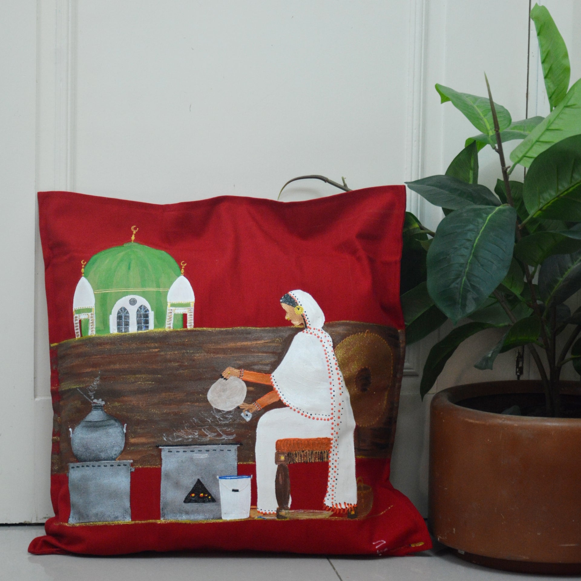 Kisra fe Wad Medani Cushion Cover – غطاء وسادة كسرة في ود مدني