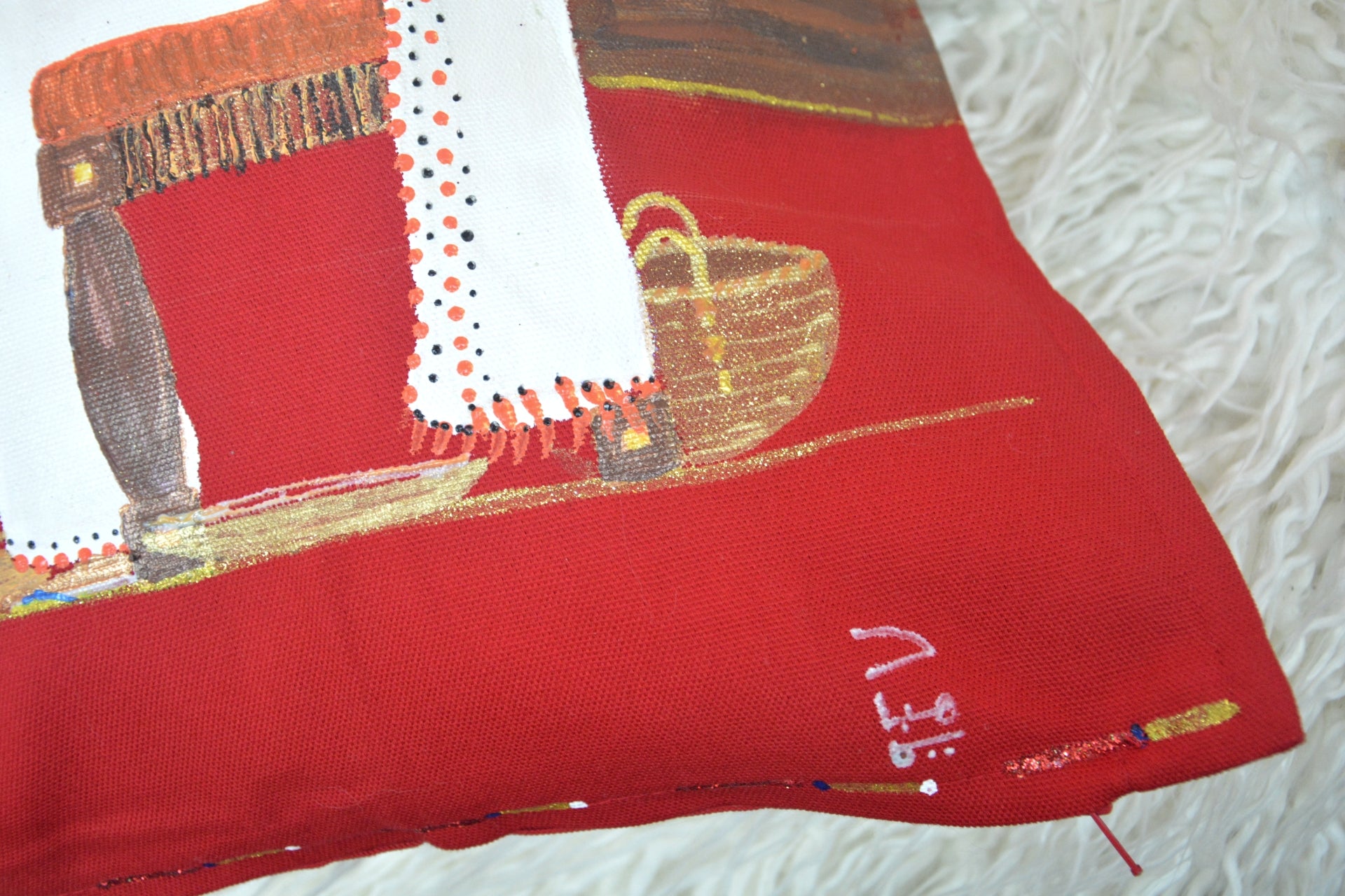 Kisra fe Wad Medani Cushion Cover – غطاء وسادة كسرة في ود مدني