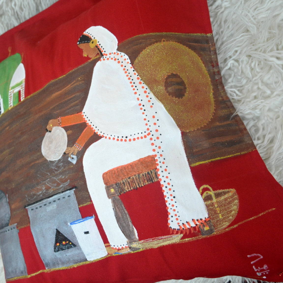 Kisra fe Wad Medani Cushion Cover – غطاء وسادة كسرة في ود مدني