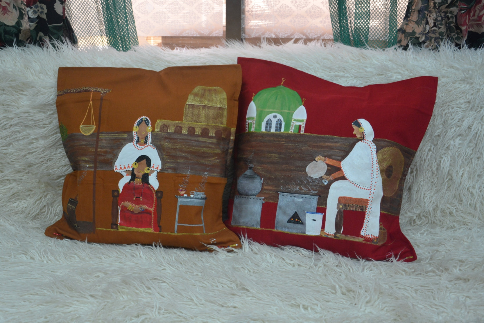Kisra fe Wad Medani Cushion Cover – غطاء وسادة كسرة في ود مدني