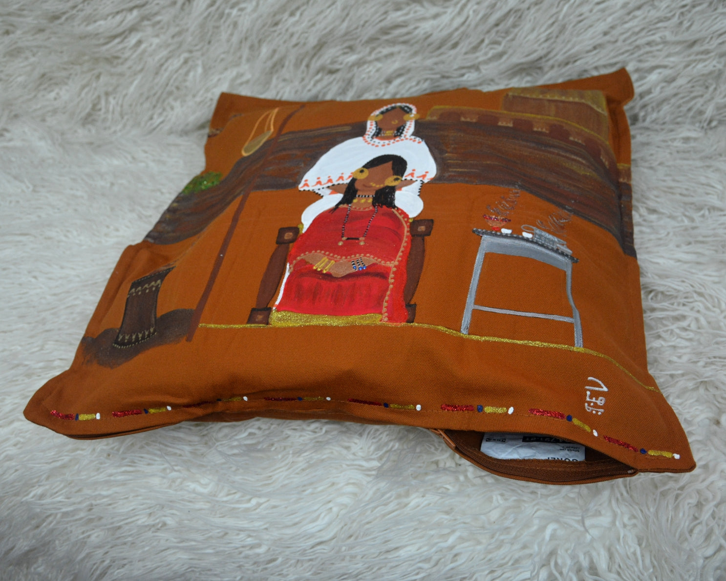 Al-Mashata fe Kasala Cushion Cover –  غطاء وسادة المشاطة في كسلا