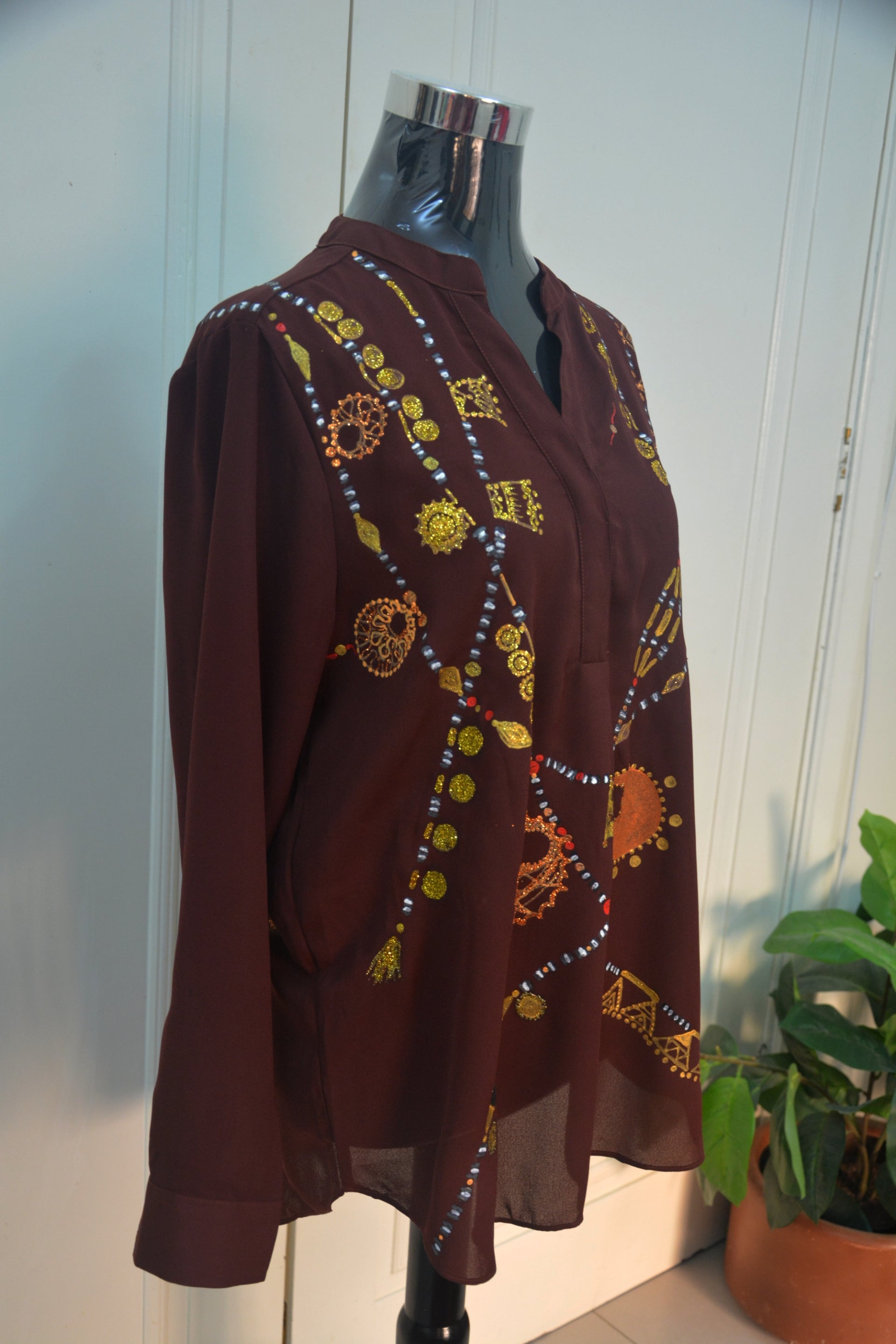 Dahabaya Necklaces Blouse