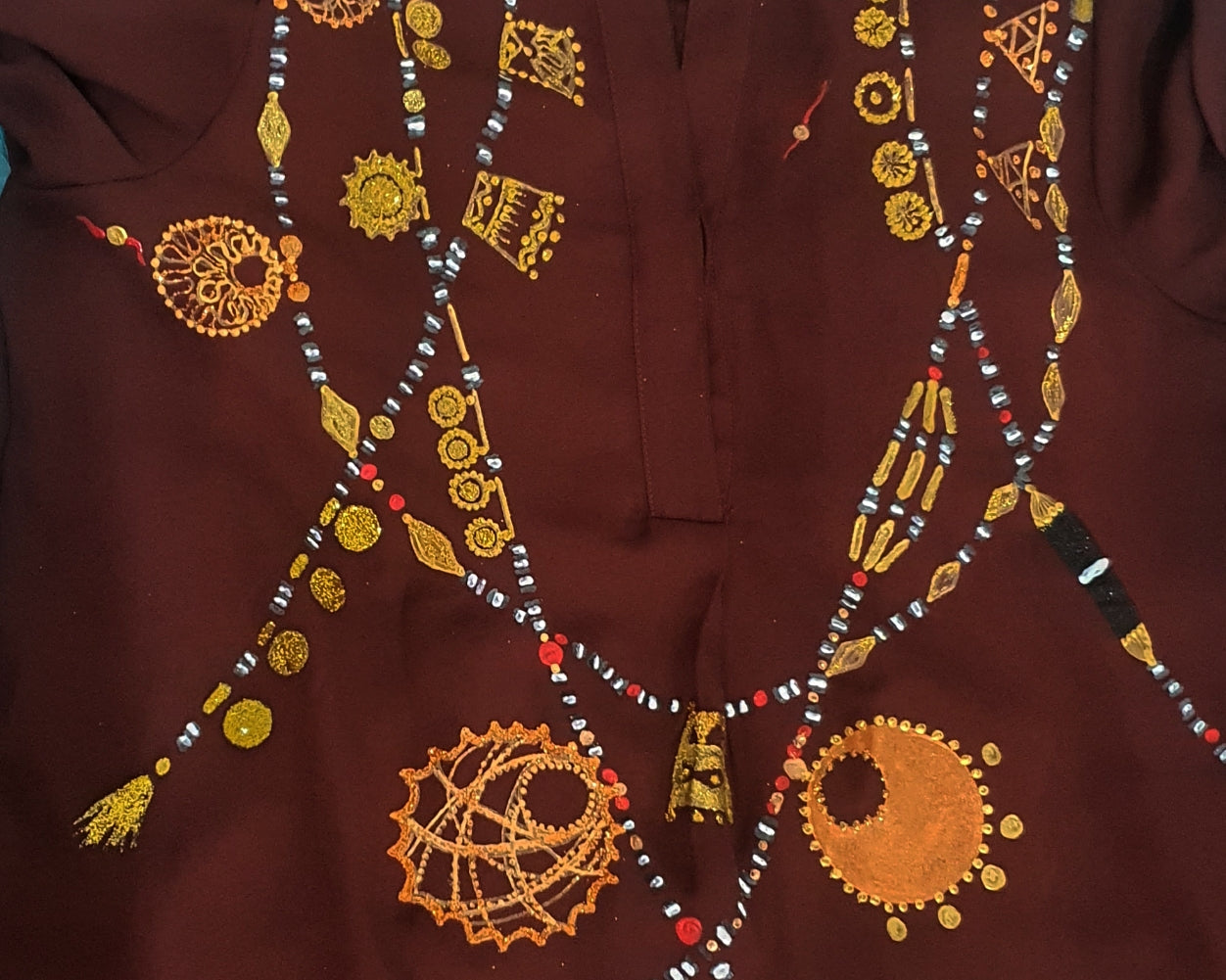 Dahabaya Necklaces Blouse