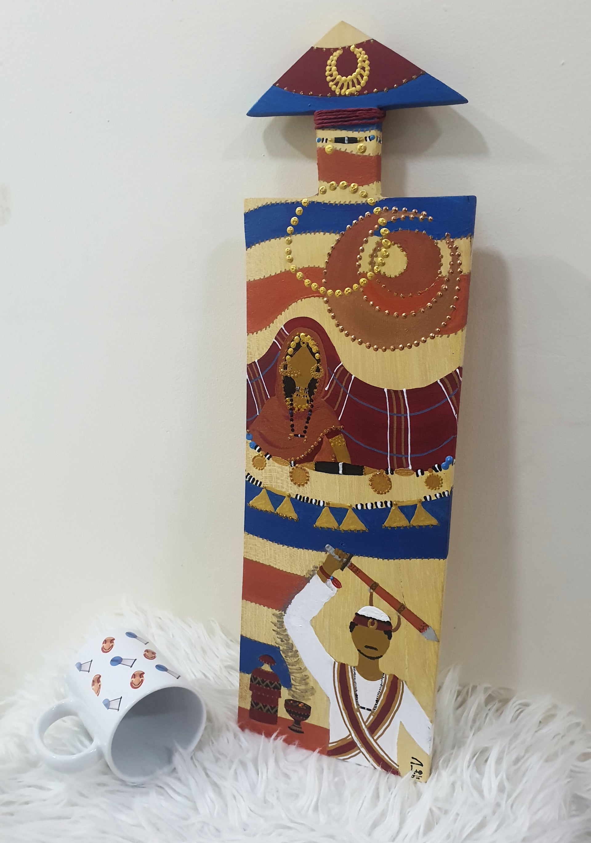 Adeela & Zain Wooden-slate Painting