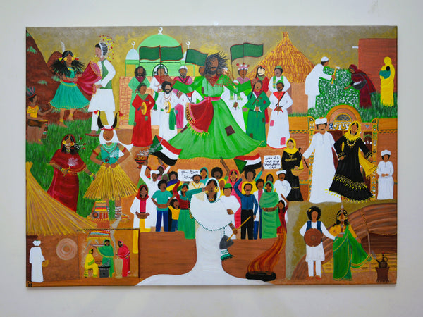 From Halfa to Nimuly Canvas Painting- لوحة من حلفا لنمولي