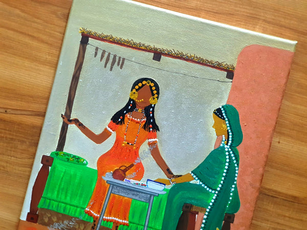 Henna Artist Painting- لوحة الحنانة