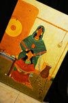 The Hair Breader in Omdurman Painting- لوحة المشاطة في امدرمان