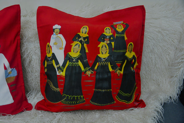 Halfa Girls Cushion Cover –   غطاء وسادة بنات حلفا