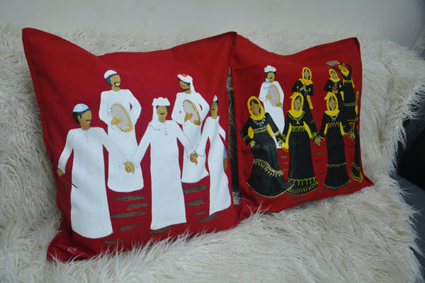 Halfa Girls Cushion Cover –   غطاء وسادة بنات حلفا