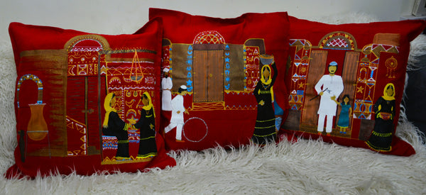 Our Home in Halfa Cushion Cover –   غطاء وسادة بيتنا في حلفا