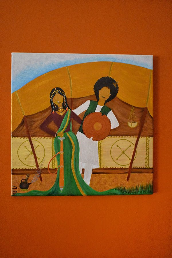 Tajouj wa Al Mahalag- لوحة تاجوج و المحلق