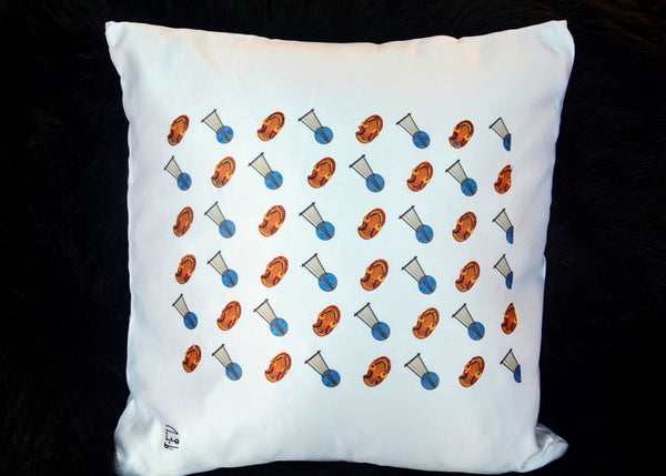 Dahabaya Pattern Cushion Cover - غطاء وسادة نقوش دهبايه