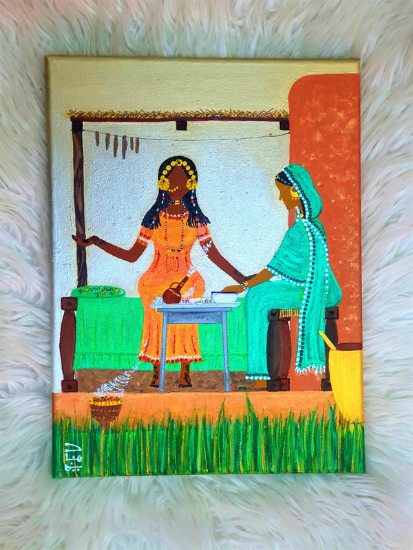 Henna Artist Painting- لوحة الحنانة