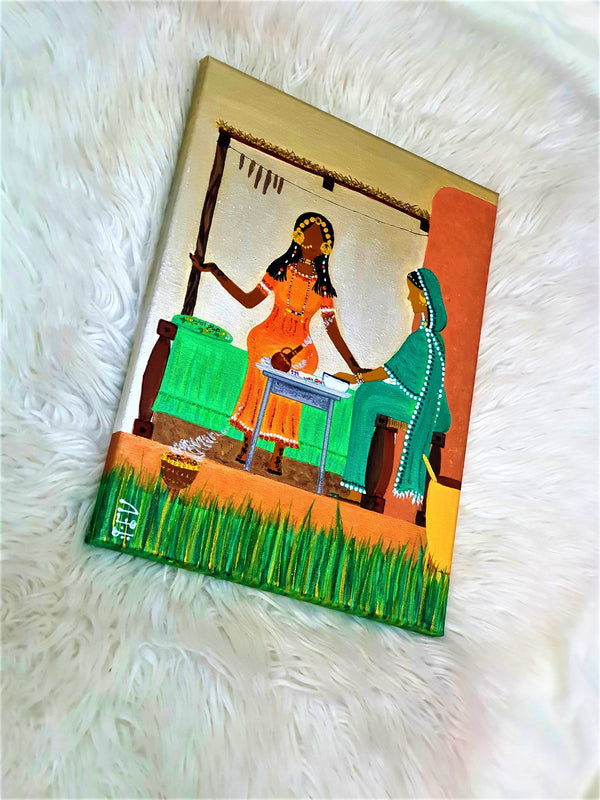 Henna Artist Painting- لوحة الحنانة