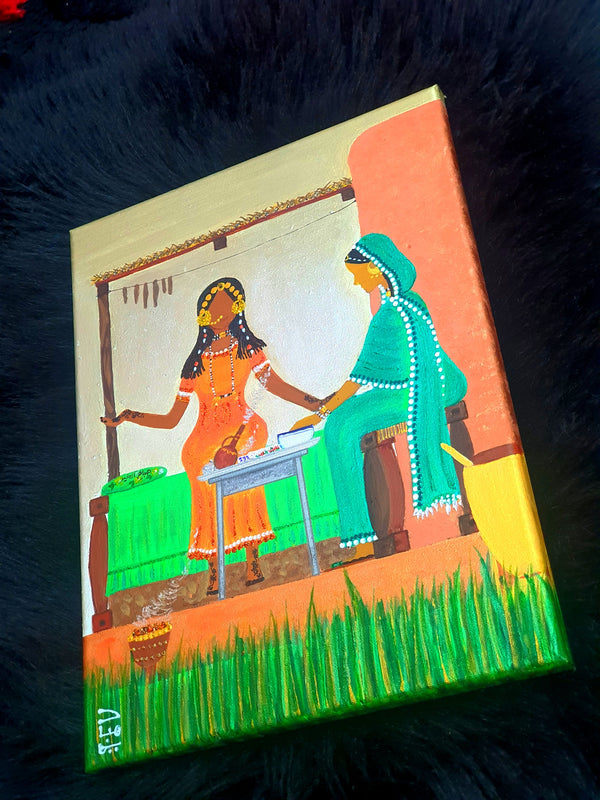 Henna Artist Painting- لوحة الحنانة