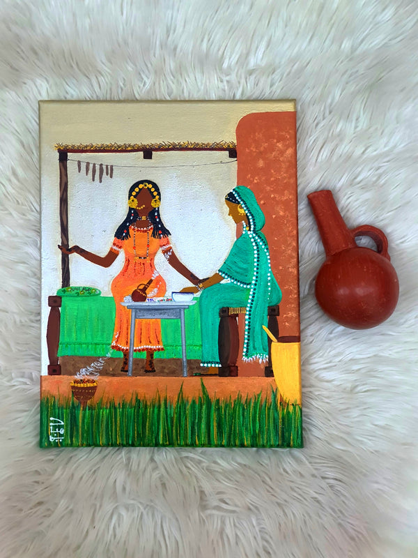 Henna Artist Painting- لوحة الحنانة