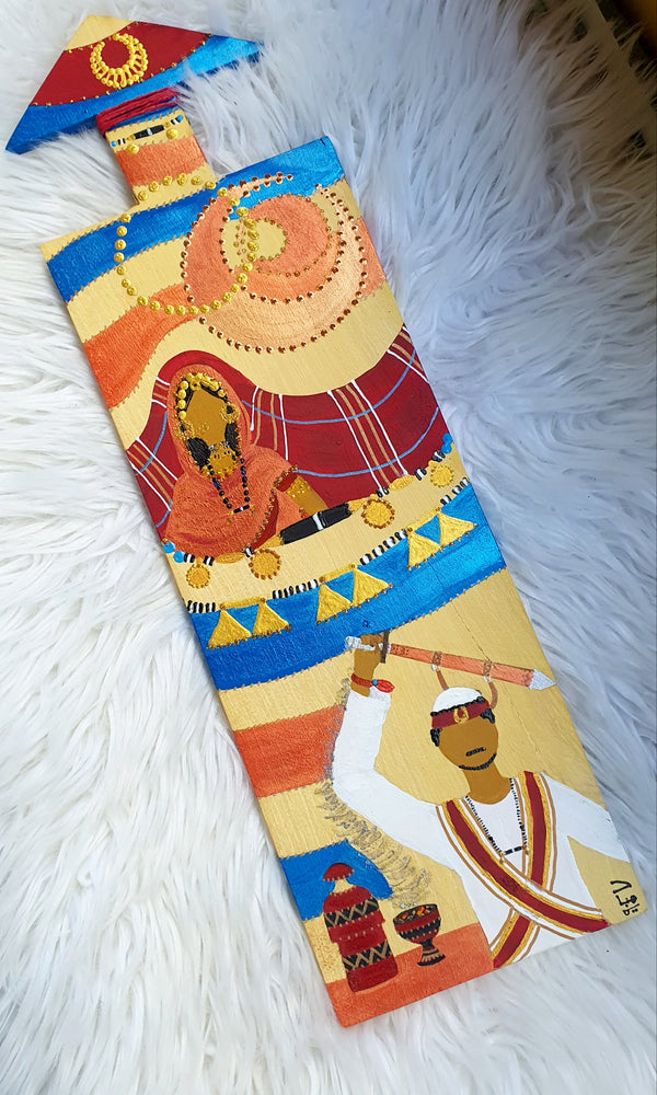 Adeela & Zain Wooden-slate Painting 