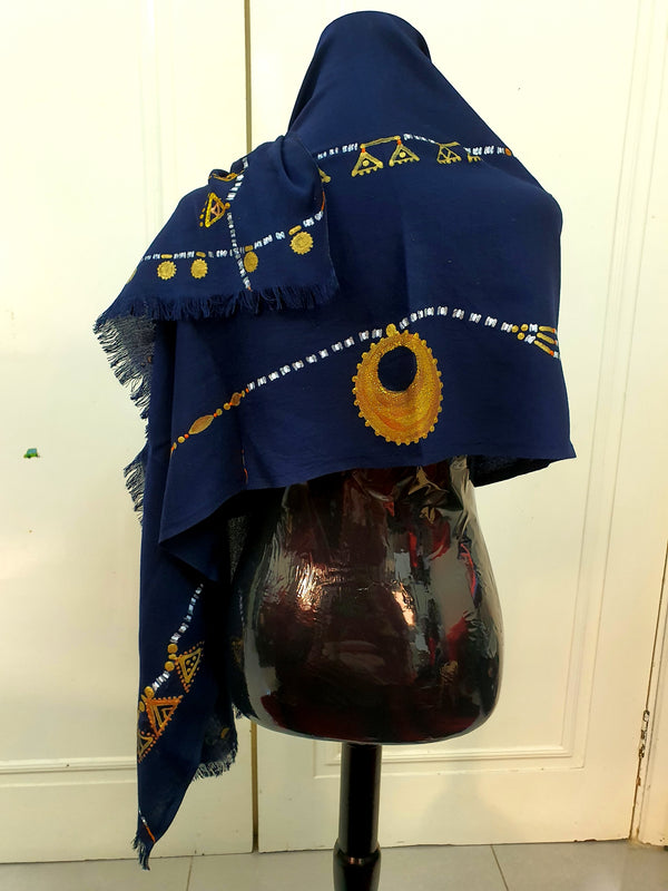 Dahabaya Necklaces Set of Scarf & Mask 