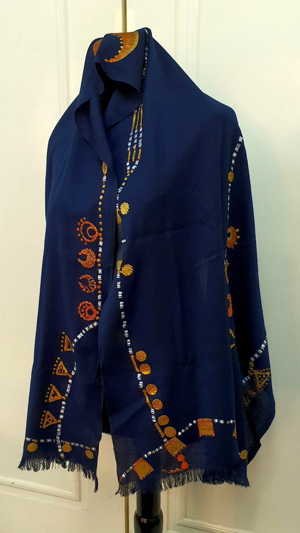 Dahabaya Necklaces Set of Scarf & Mask 