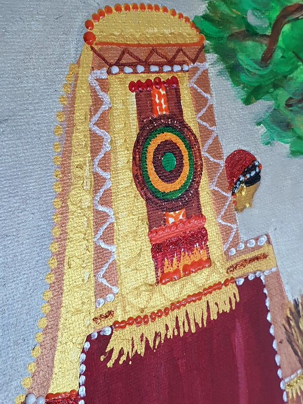 Hamid's Daughter at Gibeash- لوحة بنات حامد في غبيش