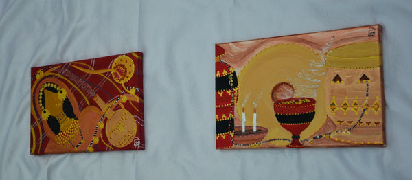 Dahabaya's House Canvas Painting - لوحة بيت دهبايه