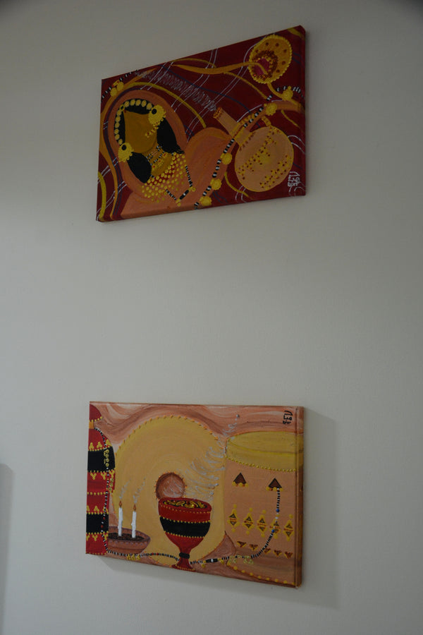 Dahabaya's House Canvas Painting - لوحة بيت دهبايه