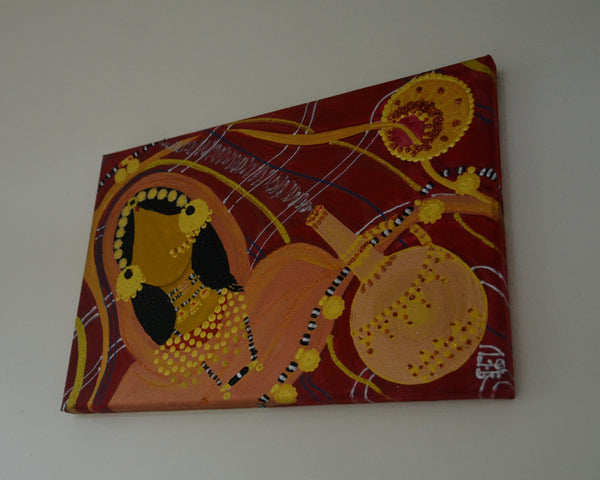 Dahabaya's Coffee Canvas Painting - لوحة جبنة دهبايه