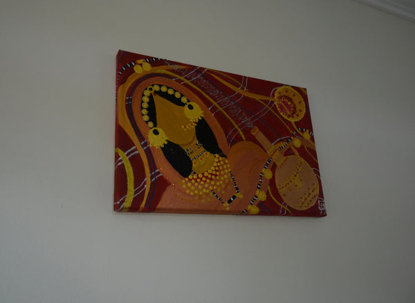 Dahabaya's Coffee Canvas Painting - لوحة جبنة دهبايه