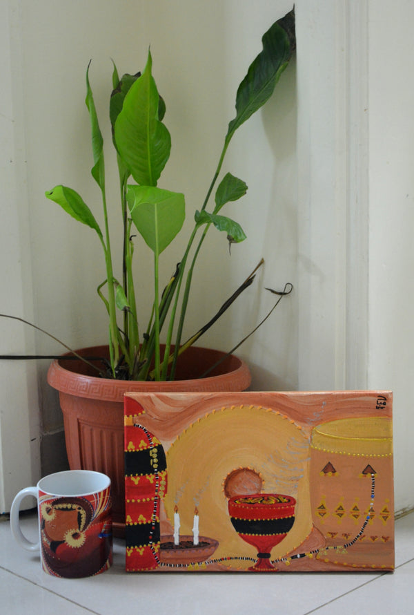 Dahabaya's House Canvas Painting - لوحة بيت دهبايه