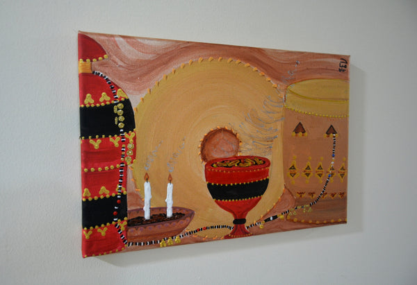 Dahabaya's House Canvas Painting - لوحة بيت دهبايه