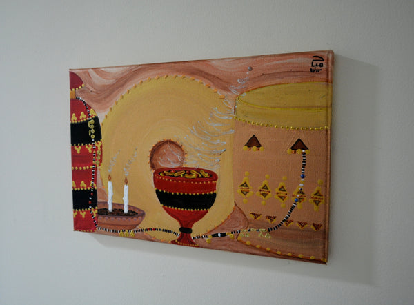 Dahabaya's House Canvas Painting - لوحة بيت دهبايه