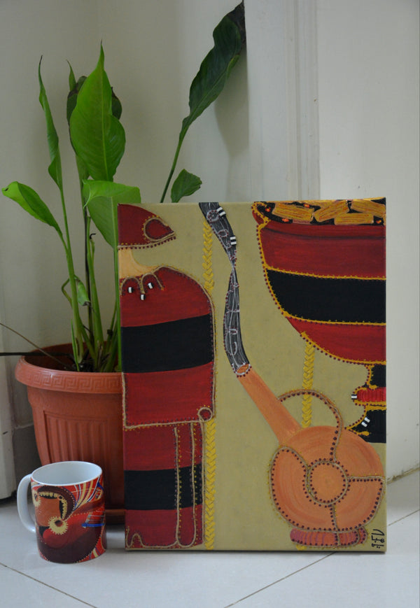 Mashallah Tabarak Allah Canvas Painting 