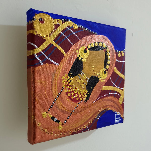 Dahabaya's Wedding Mini Canvas Painting -  
