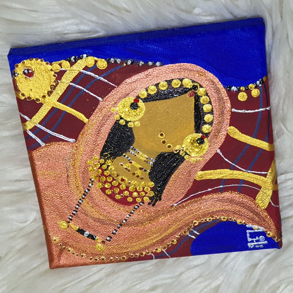 Dahabaya's Wedding Mini Canvas Painting -  