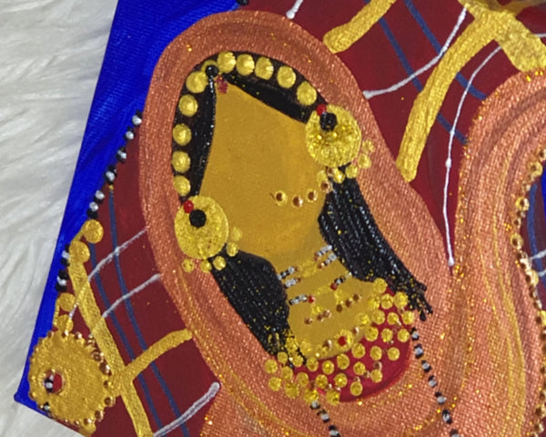 Dahabaya's Wedding Mini Canvas Painting -  