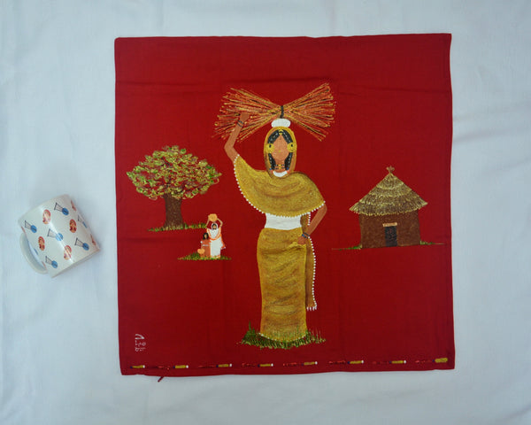 Al-Hataba fe Al-Nuhoud Cushion Cover –  غطاء وسادة حطابة في ﺍﻟﻨﻬﻮﺩ